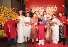 Thu Trang xuất hiện phút chót ở thảm đỏ phim điện ảnh “Mùi Phở” dù trật chân